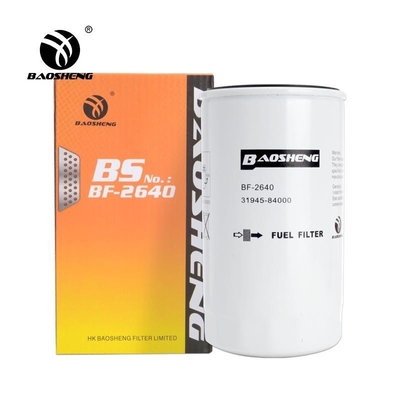 93mm OD 31945-84000 Excavator Fuel Filter For Hyundai Mitsubishi
