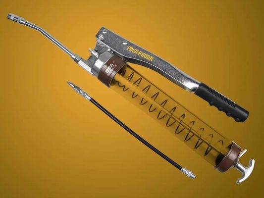 Transparent Rod Hand Grease Gun Hand Pump Mouth Shape Simple Operation